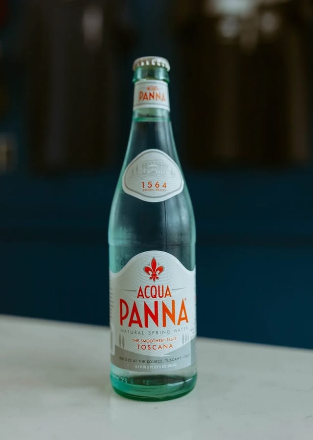 Acqua Panna.