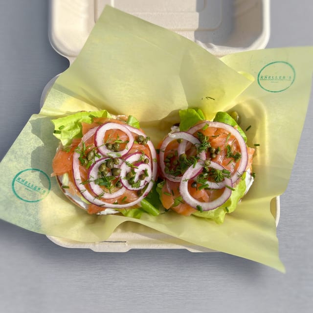 Lox Bagel & "The Works".